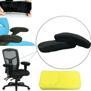 2 részes készlet ergonomikus memóriahabos szék kartámasz párna, pihenő kényelmes pihenés irodai szék támasz kartámasz huzat könyökre és alkarra P