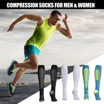 Vádli kompressziós zokni Uniszex sport fényvisszaverő zokni Sokoldalú csomagolású sporteszközök hegymászáshoz Ugrás Futás