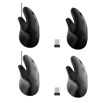 ergonomikus függőleges optikai csuklójavító USB egér 6 gombos egér laptop PC B0KA