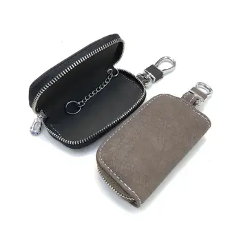 Unisex PU bőr autós kulcstáskák férfi autós kulcsrendező táska cipzáras kulcs tasak pénztárca házvezetőnő kulcstartó Mini érme pénztárca