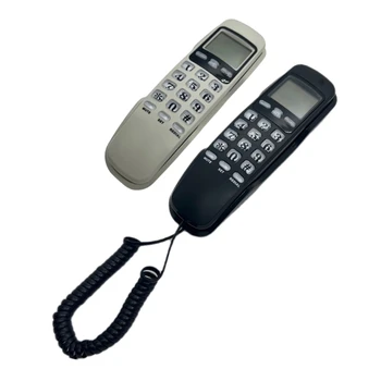 Mini fali telefon Retro falra szerelhető telefon asztali vezetékes telefon rögzített