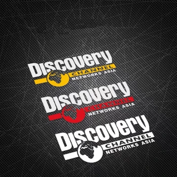 fényvisszaverő motorkerékpár matrica Discovery Channel Audio és Video túra Karosszéria matrica Autó matrica motoros sisakhoz