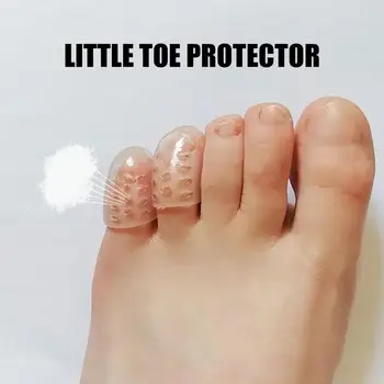  lábujj szilikon védőhüvely a puha és lélegző lábujjvédelemhez Elkülönített lábujjkopás Lábujjvédők Súrlódásgátló lábujjvédők készlet
