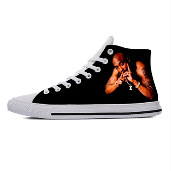 Hot Cool Fashion 2Pac Tupac High Sneakers Férfi Nők Kiváló minőségű High Help alkalmi cipők Summer Classic Legújabb társascipők