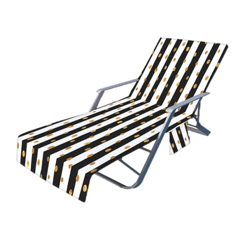 Fashion Beach Chair törölközőhuzat Mosható törölköző székhuzat Napfürdő terasz kanapé medence
