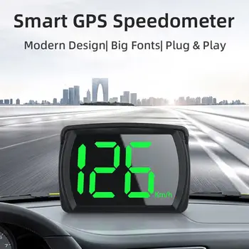 Universal Car HUD Head Up Display Digitális GPS sebességmérő Big Font sebességmérő KMH minden autóhoz Plug and Play autós kiegészítők