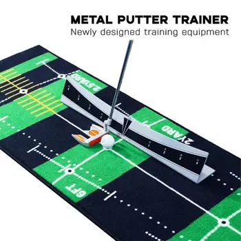 Golf Putting Track Golf Putter Trainer kalibráló pálya Putter Board állítható könnyű tartomány Golf pályakiegyensúlyozó
