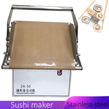  Kereskedelmi sushi henger kézi sushi készítő gép rozsdamentes acél sushi formázó gép kerek négyzet alakú sushi alakú