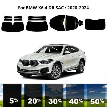 Előre vágott nanokerámia autó UV ablakfesték készlet autóipari ablakfólia BMW X6 G06 4 DR SUV 2020-2024