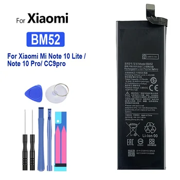 BM52 BM 52 5260mAh akkumulátor Xiaomi, Mi Note 10, Note 10 Lite, 10 Pro, 10Pro, CC9pro, CC9 Pro, akkumulátor szerszámokkal