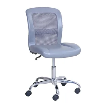 Mid-Back, Vinyl Mesh Task Office szék, szürke/fekete & kék hálós szék