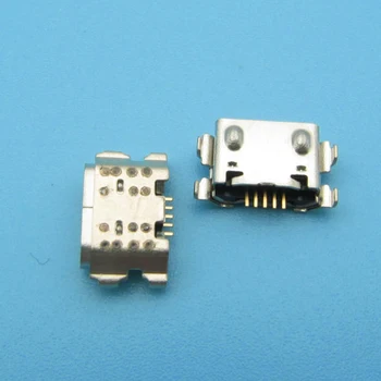 100db Micro USB 5Pin csatlakozó csatlakozó aljzat Adattöltő port hátsó dugó Samsung Galaxy A01 A015 A015F / DS Mini USB csatlakozóhoz