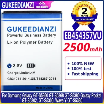 EB454357VU 2500mAh akkumulátor Samsung Galaxy GT-S5360 GT-S5368 GT-S5380 Pocket GT-S5302, GT-S5300