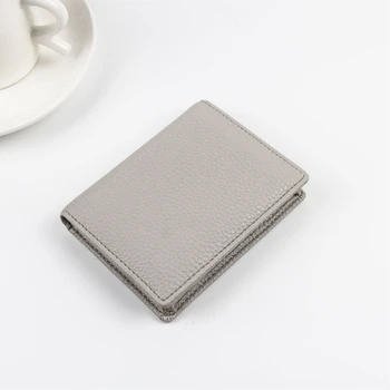 Többnyílásos pénztárca licsi textúra zsebkártya tartó bőr kártyatartó kártya pénztárca nagy kapacitású pénztárca hordozható