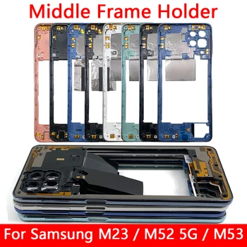  Telefonház keret panel középső keret Samsung M23 M52 M53 5G M236B M536 középső kerettartó ház javító alkatrészek