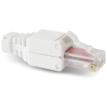 40 x hálózati csatlakozók szerszám nélküli RJ45 CAT6 LAN UTP kábel dugó szerszámok nélkül Cat5 Cat7 telepítési kábel patch kábel